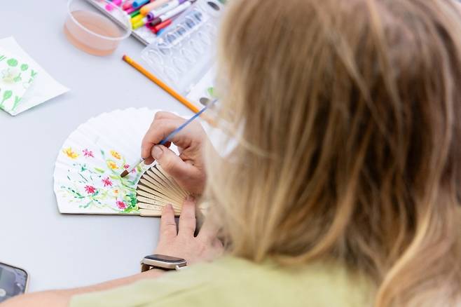 한국문화체험 부스