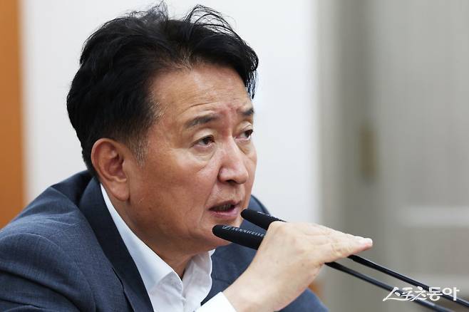 김영환 충청북도지사가 청남대 접근성 개선과 저출생 대응, 지역경제 활성화를 위한 ‘충북형 일자리정책’ 등 주요 도정 방향을 강조했다(김영환 도지사). 사진제공|충북도