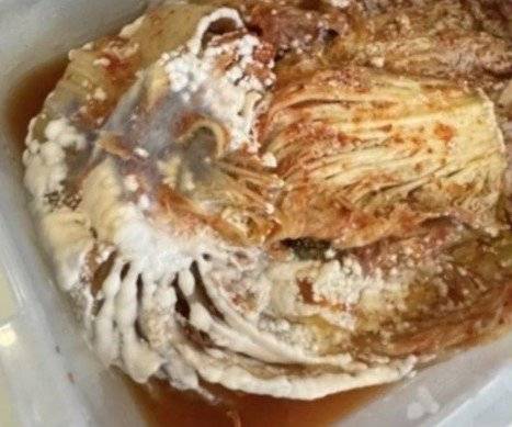 A 씨가 시어머니에게 보낸 김치. 쓰레드 캡처