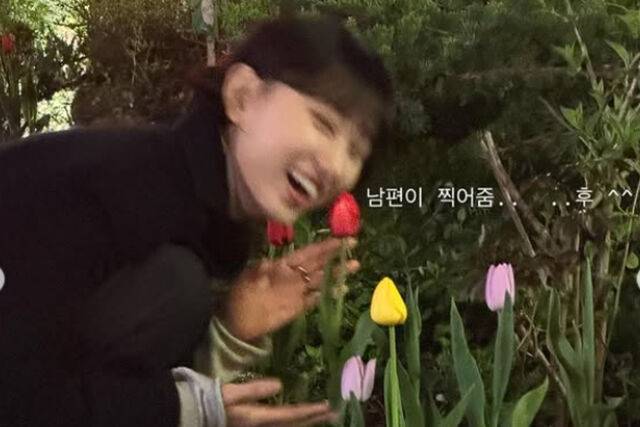 윤균상이 장난기 가득한 모습을 보여줬다. / 류혜영 소셜미디어