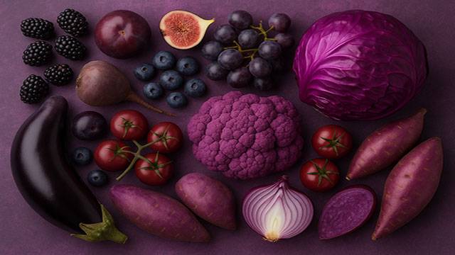 퍼플 푸드에는 노화를 예방하는 항산화 성분이 풍부하다|출처: Chat GPT