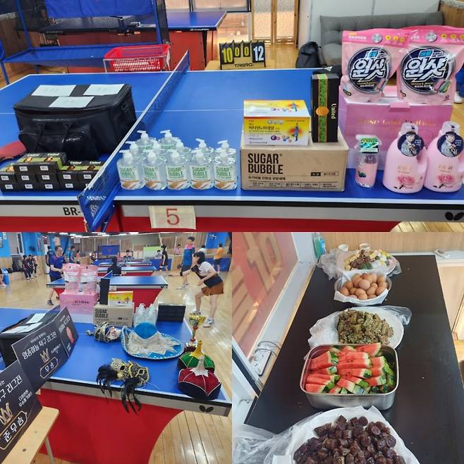 MMM 탁구리그는 풍성한 상품들과 음식으로 참가자 모두가 즐겁고 웃음꽃이 피는 경기로 자리잡았다./사진제공=공연&문화허브 M터치