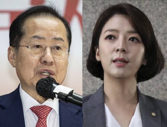 홍준표 전 대구시장과 배현진 국민의힘 의원/ 사진=뉴스1, 연합