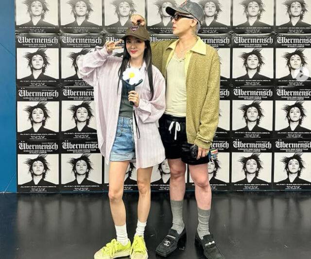 산다라박은 이날 지드래곤의 공연을 보기 위해 쿠알라룸푸르 공연장을 찾았다. / 산다라박 소셜미디어