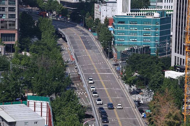 서울 중구 서소문 고가차도의 모습. 연합뉴스