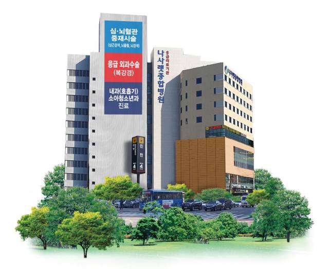 나사렛종합병원 전경사진. 나사렛종합병원 제공.