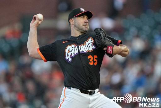 저스틴 벌랜더는 5이닝 1실점 호투했지만, 이기기에는 부족했다. 사진(美 샌프란시스코)=ⓒAFPBBNews = News1