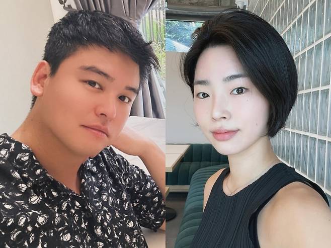 배우 이장우와 배우 조혜원. 인스타그램 캡처.