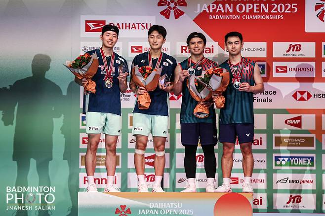 일본오픈에서 정상에 오른 서승재-김원호