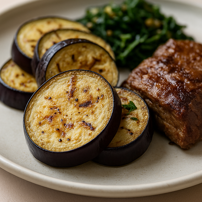 구운 가지와 소고기