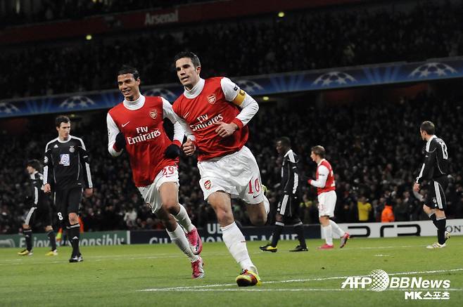 아스널의 레전드가 될 수도 있었던 로빈 반 페르시(사진 오른쪽). 사진=AFPBBNews=News1