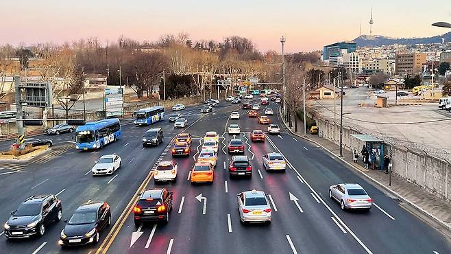 고속도로 1차선 정속주행 문제