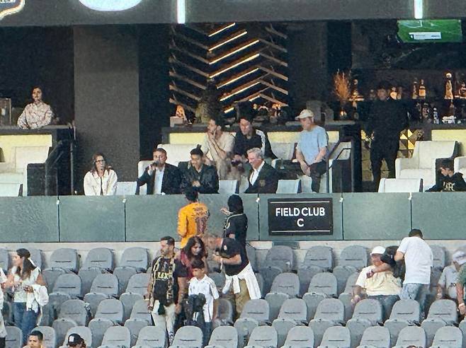 손흥민이 LAFC 홈구장 BMO 스타디움에 나타나자 현지 팬들이 SNS를 통해 반가운 소식을 전하고 있다. 사진출처|LAFC 팬 커뮤니티 페이스북