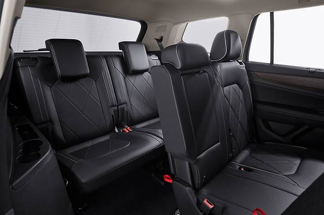 폭스바겐 신형 아틀라스 2열과 3열 시트