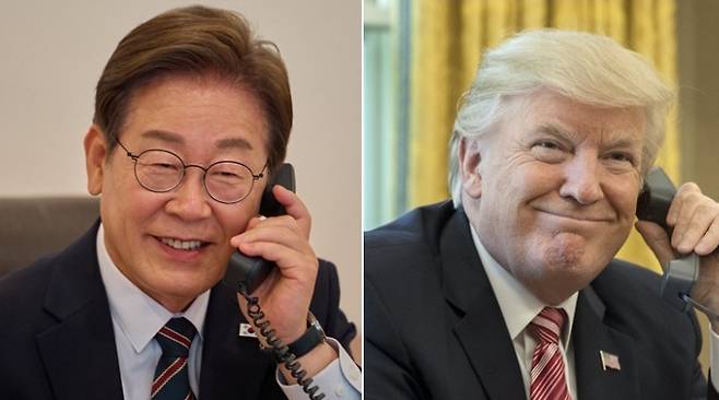 이재명 대통령(왼쪽)과 도널드 트럼프 미국 대통령. 연합뉴스