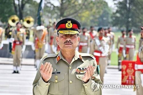 파키스탄 실세 무니르 육군참모총장. EPA 연합뉴스 자료사진