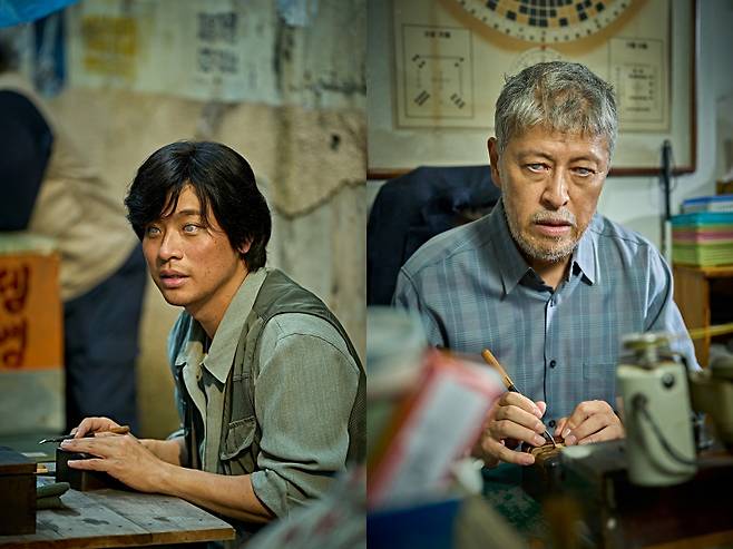 영화 ‘얼굴’의 젊은 임영규(왼쪽)과 현재 임영규 스틸 / 사진=플러스엠엔터테인먼트 제공