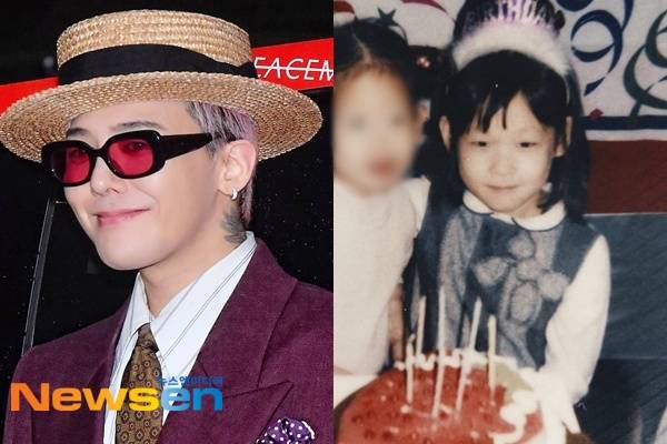 왼쪽부터 지드래곤, 어린시절 애니/뉴스엔DB, 애니 소셜 계정 캡처