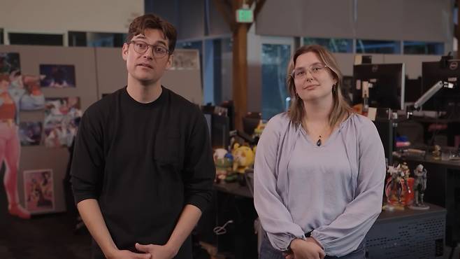 - 딘 아얄라 WASD 기획자, 다아시 루딩턴 WASD 개발 프로듀서