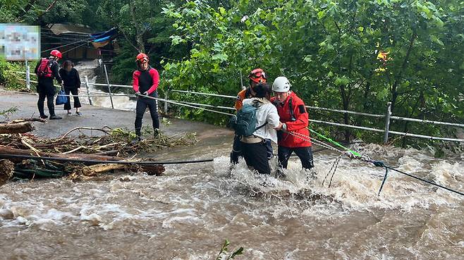 양주 산장에서 탈출