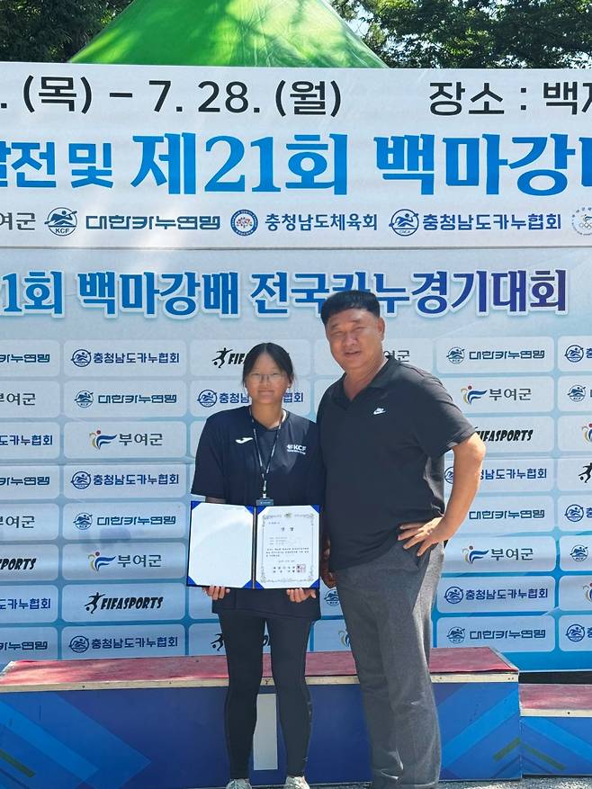 김민정(왼쪽)이 올해 네 차례 전국 대회에서 연속으로 전체 최우수선수를 수상했다. ⓒ김민정선수