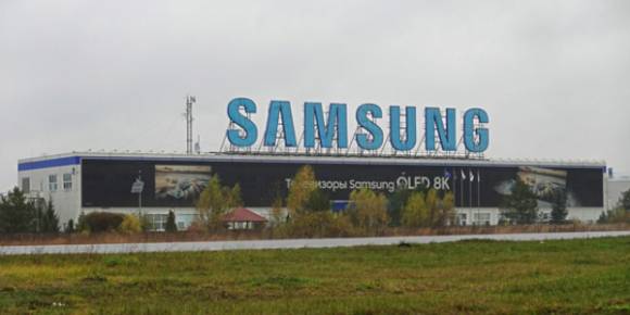 현재 가동을 멈춘 러시아 칼루가주 보르시노에 있는 삼성전자의 칼루가 TV 공장 전경. 연합뉴스
