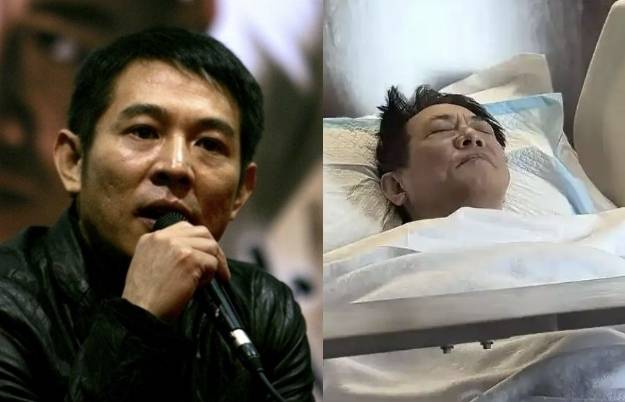 중화권 배우 리롄제. 오른쪽은 지난 16일 한 병원에 입원한 모습. 자료 : 연합뉴스 자료사진·리롄제 웨이보