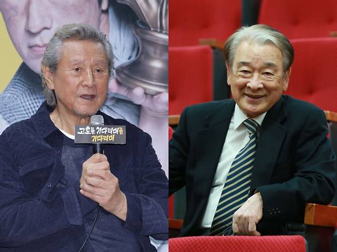 배우 박근형, 이순재. /뉴스1, 이태경 기자