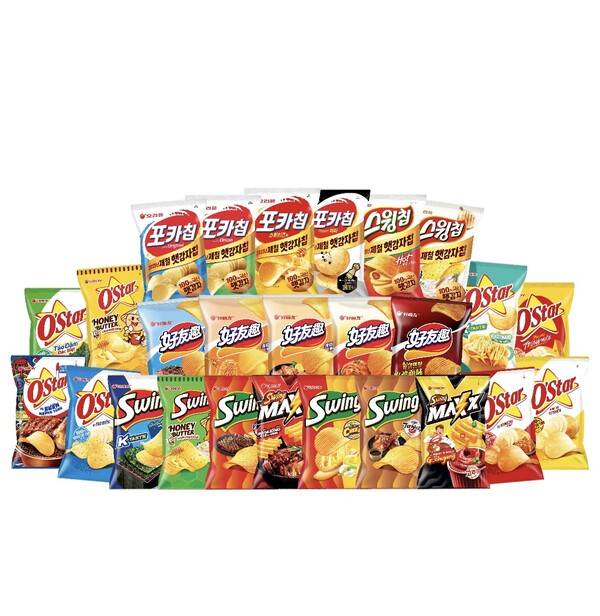‘오리온 글로벌 생감자 스낵’ 제품. 오리온 제공