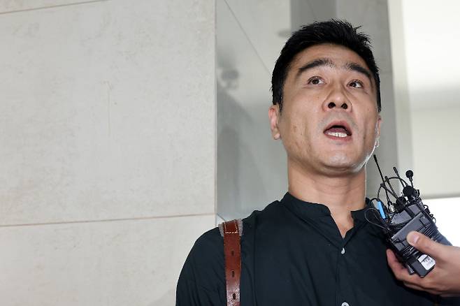 임성근 전 해병대 1사단장 구명 로비 의혹을 정치권에 제보한 전직 해병 이관형 씨. 연합뉴스