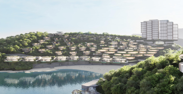 오는 2028년 재개장 할 사천 남일대 호텔·리조트 조감도. 사천시 제공