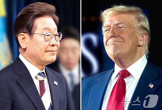 이재명 대통령(왼쪽)과 도널드 트럼프 미국 대통령.