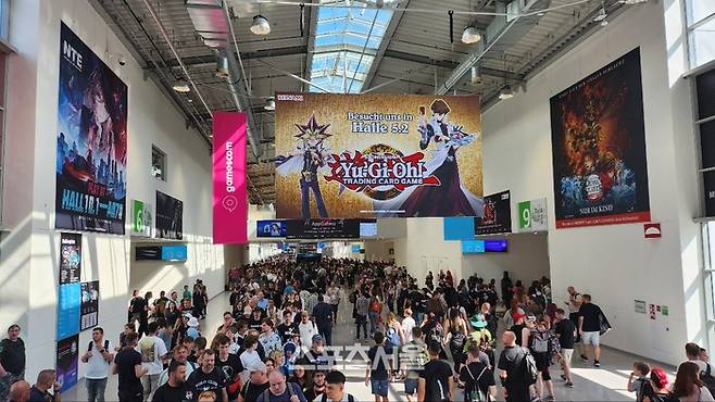 독일 쾨른에서 열린 ‘게임스컴 2025’에 관람객들로 가득찼다. 쾰른=김민규 기자 kmg@sportsseoul.com