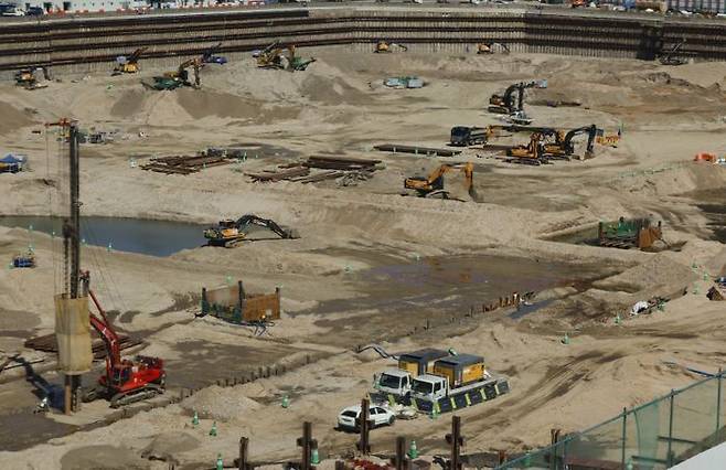 서울시의 한 공사장 모습. ⓒ 뉴시스