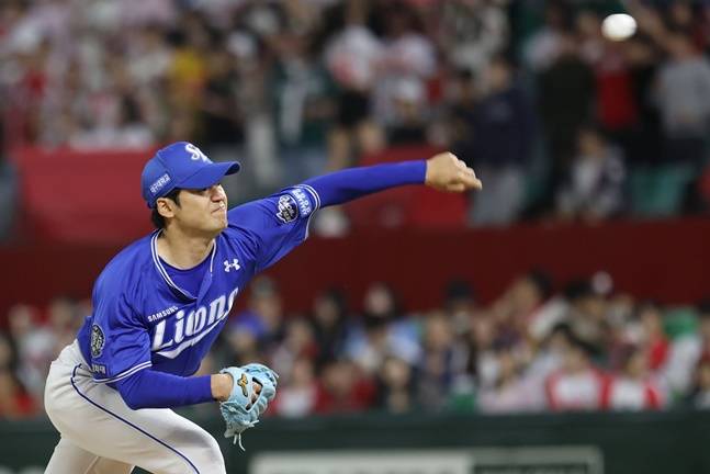 삼성 백정현. /사진=삼성 라이온즈 제공