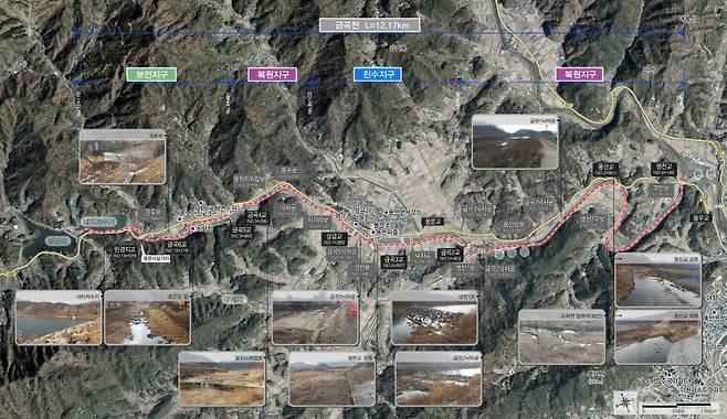 금곡천 생태하천 복원사업 조감도. 예천군 제공