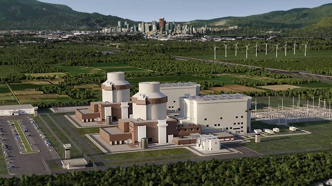 웨스팅하우스의 대형원전 AP1000 조감도. /웨스팅하우스