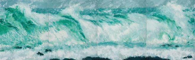 바람의 흐름, 520×162.5cm / 사진=김애란