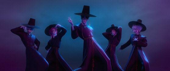 ‘케이팝 데몬 헌터스’ 사자보이즈 (사진=넷플릭스)