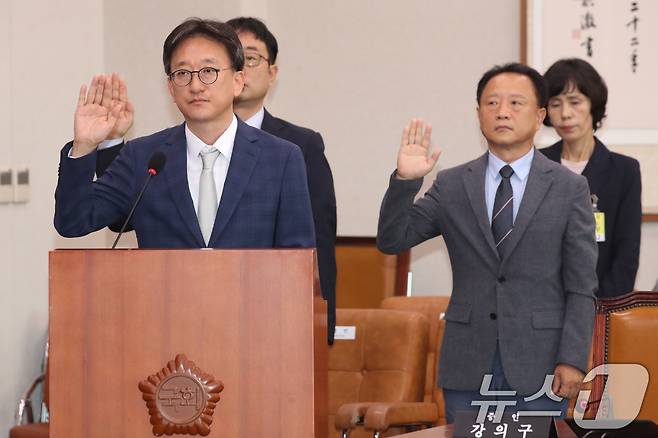 송창진 전 고위공직자범죄수사처 수사2부장검사(왼쪽). 2024.7.26/뉴스1 ⓒ News1 이광호 기자