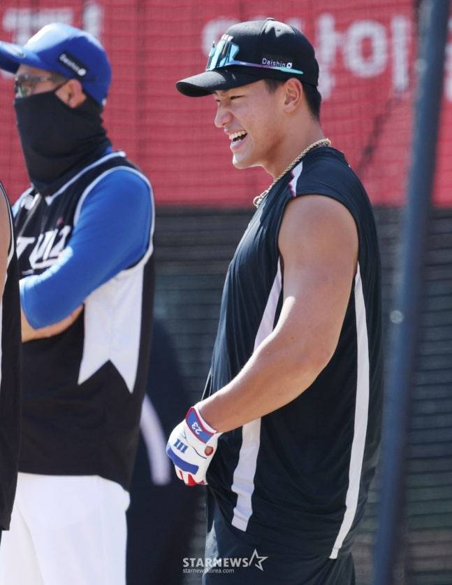 KT 위즈 외야수 안현민. /사진=김진경 대기자