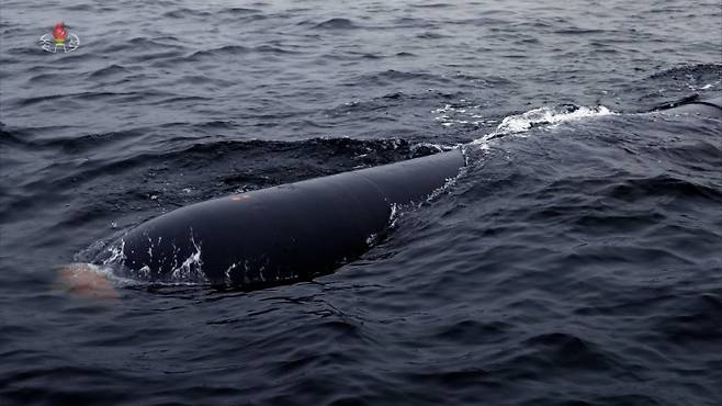 북한이 이른바 '수중핵어뢰'로 알려진 핵무인수중공격정 '해일'의 폭파시험을 또 다시 진행했다고 주장했다. 북한 조선중앙TV는 해당 국방과학연구기관에서 지난 2023년 4월 4~7일 수중전략무기체계시험을 진행했다고 보도했다. 조선중앙TV 캡처