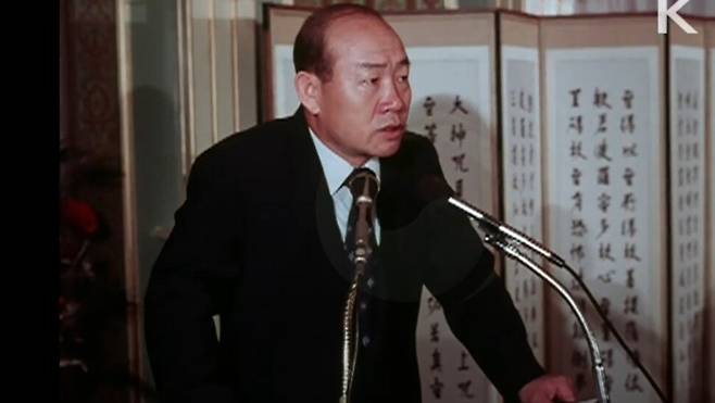 1980년 8월13일 전두환 국보위 상임위원장이 국가조찬기도회에 참석했을 때의 모습. 케이티브이(KTV) 아카이브 유튜브 갈무리