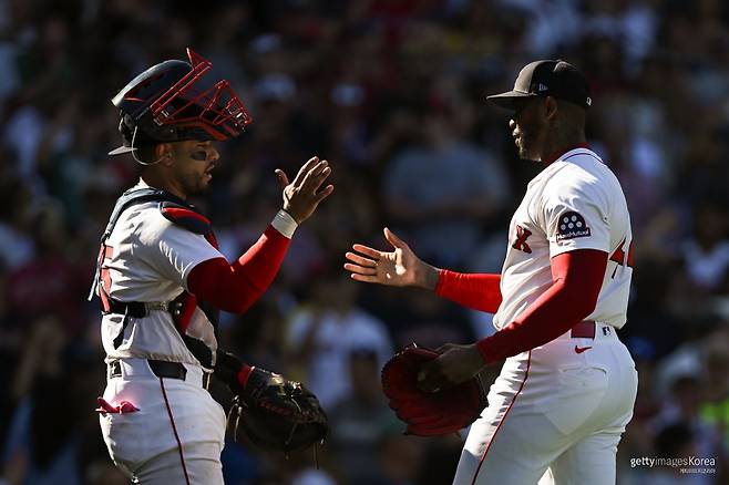 카를로스 나바에스-아롤디스 채프먼. 사진=게티이미지코리아