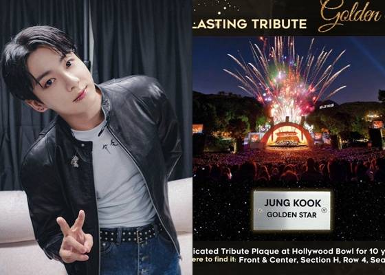 방탄소년단 정국 생일 기념, 美 할리우드 보울에 'Jung Kook-Golden Star' 헌정 명판 설치..수익금 기부 '뜻깊은 선물'
