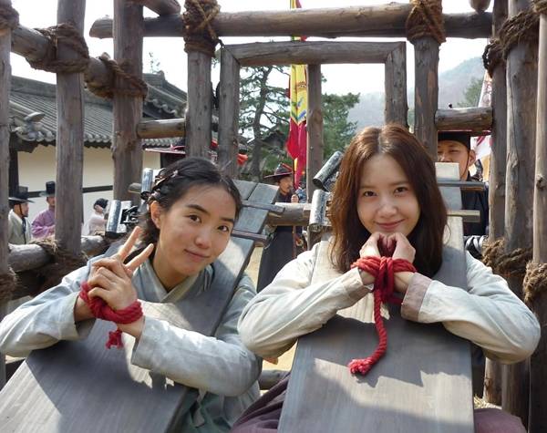 임윤아가 주연을 맡은 tvN 토일드라마 '폭군의 셰프' 촬영장 모습./사진=임윤아 인스타그램