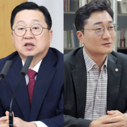 이장우 대전시장(왼쪽)과 장철민 더불어민주당 국회의원. 대전시·대전일보DB