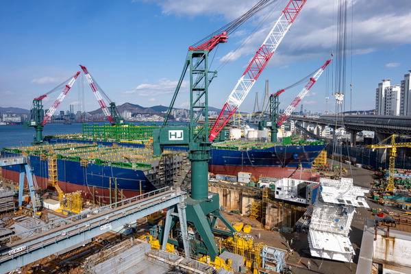 HJ중공업 영도조선소 모습. 국제신문DB