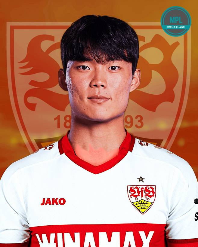 벨기에 KRC 헹크 오현규의 슈투트가르트 유니폼 합성 사진. /사진=벨기에 MPL SNS 캡처