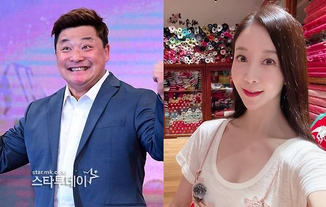 윤정수, 원자현. 사진|스타투데이DB, 원자현 SNS